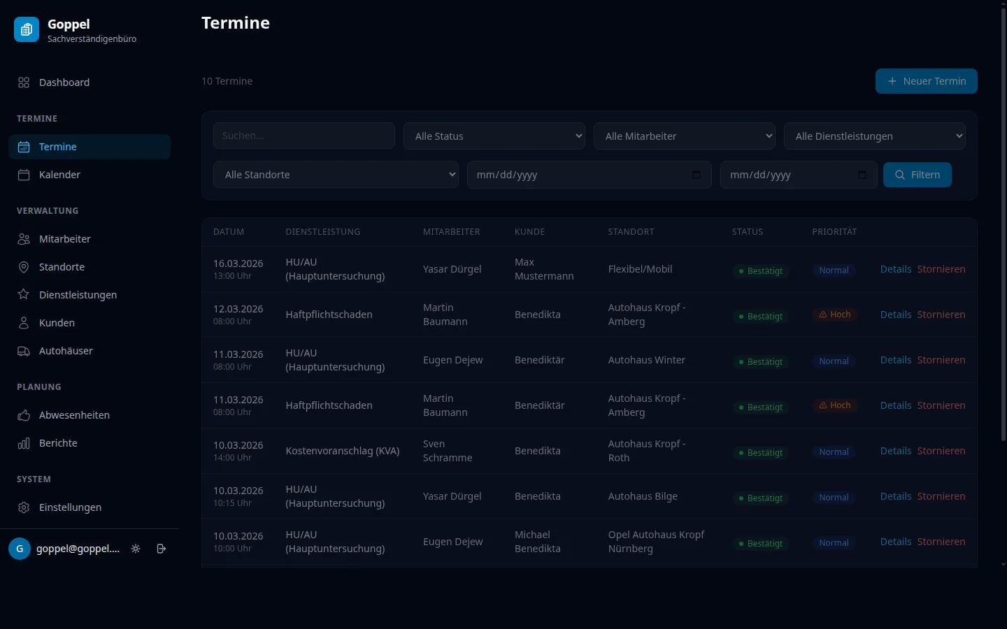 Goppel — screenshot
